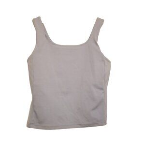 Light Blue Pastel Workout Crop Top Sports Bra Small Double Lined Athletic Tank